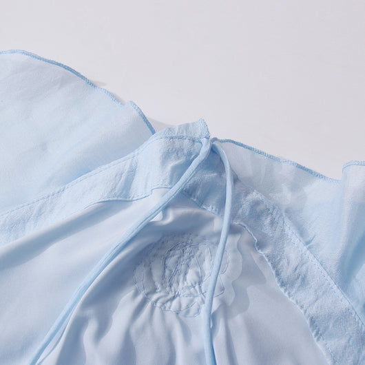 Blusa Halter sin Mangas con Volantes Elegantes - Image 13