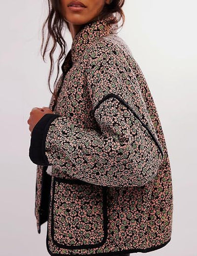 Abrigo de Algodón Estampado para Mujer - Otoño e Invierno - Image 3