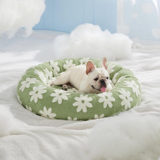 Cama Donut para Gatos y Perros Pequeños - Cama Calmante Moderna con Funda Jacquard Suave - Image 11