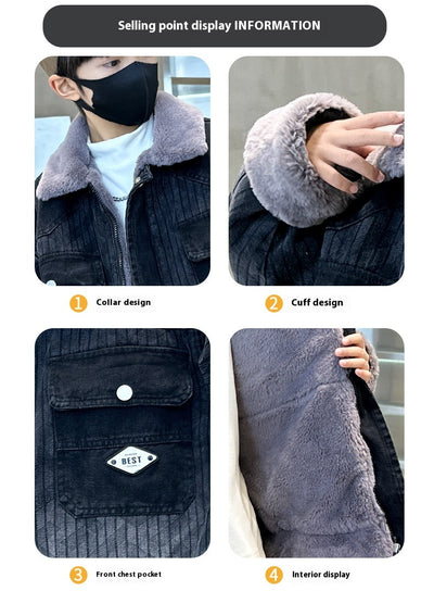Conjunto de Abrigo Grueso para Niños - Otoño e Invierno - Image 8