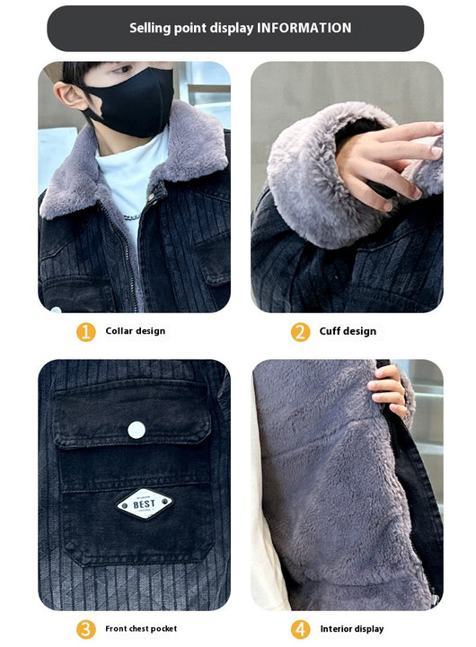 Conjunto de Abrigo Grueso para Niños - Otoño e Invierno - Image 8