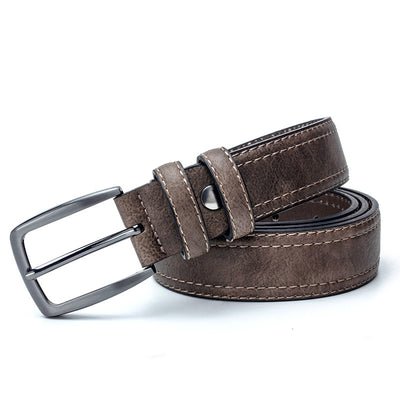 Cinturón de Cuero Vintage para Hombre - Diseño Clásico Luxury con Hebilla Premium - Image 5
