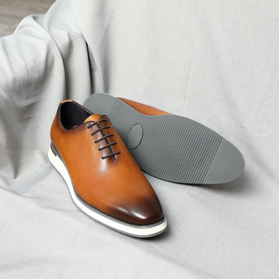 Zapatos Oxford de Cuero Genuino Fabricados a Mano - Elegancia Profesional para Hombres - Image 17