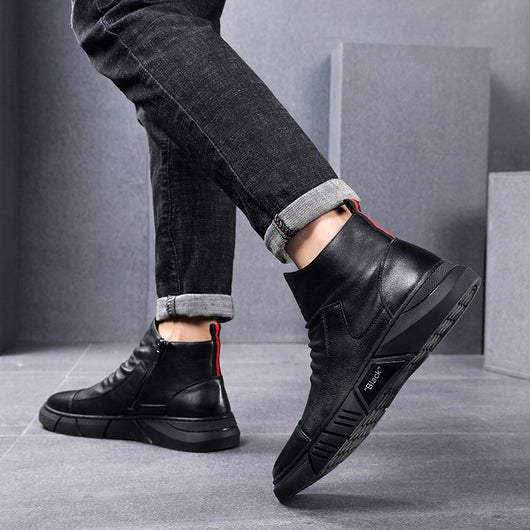 Botas Militares de Cuero para Hombre - Botines Tácticos de Media Caña - Image 7