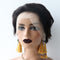 Peluca Bob Rizado con Encaje Frontal - Cabello Corto Ondulado