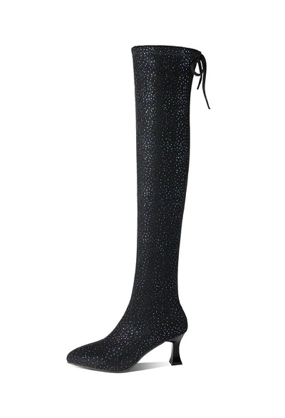 Botas Altas Mujer con Tacón - Elegancia Hasta la Rodilla - Image 5