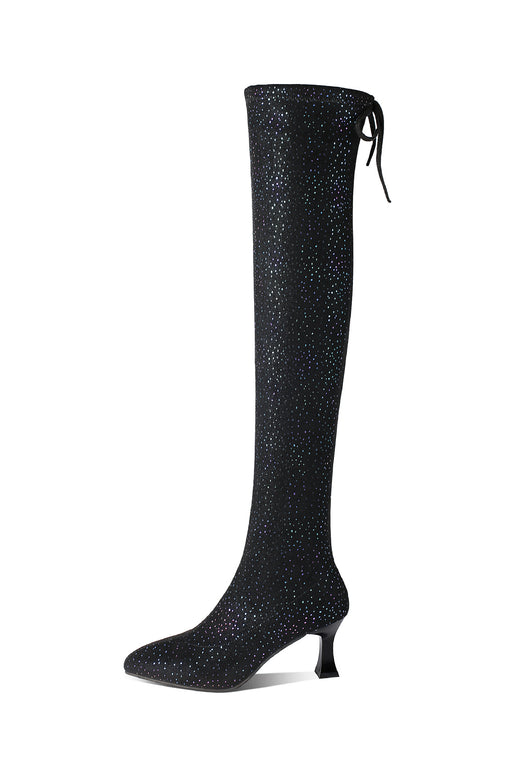 Botas Altas Mujer con Tacón - Elegancia Hasta la Rodilla - Image 5