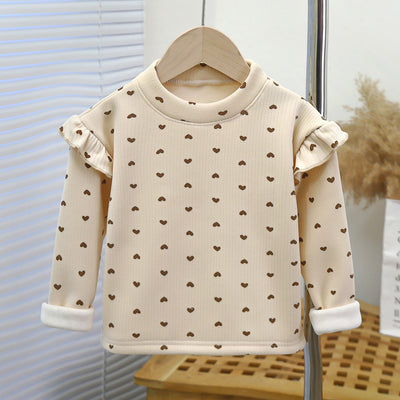 Blusa Infantil Otoño Invierno con Volantes Florales - Image 3