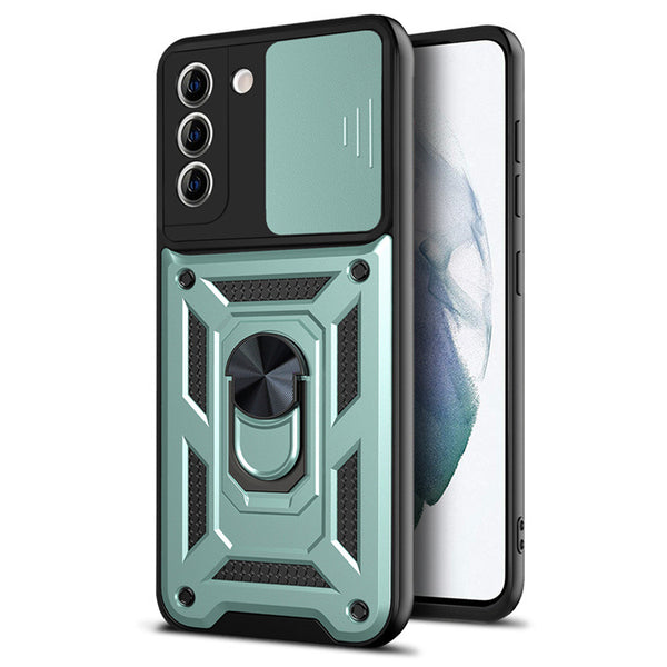 Funda Protectora con Anillo Magnético y Soporte para Smartphone