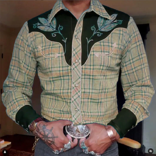 Camisa Casual de Manga Larga con Estampado 3D - Image 21