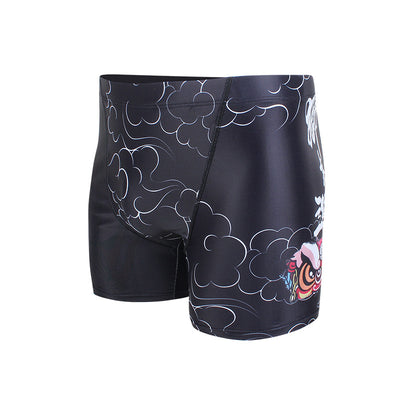 Bañador Deportivo Estilo León Negro para Hombre - Image 3