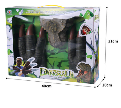 Set de Disfraz Dinosaurio con Máscara, Garras y Accesorios de Juego - Image 5