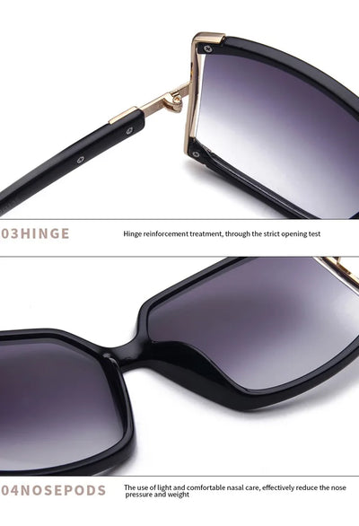 Gafas de Sol Cuadradas de Marco Grande para Mujer - Image 33