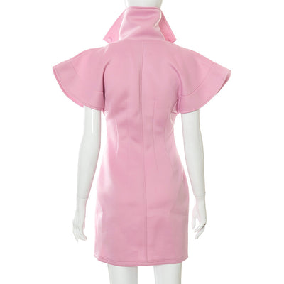 Vestido Abrigo Slim Fit Cuello Alto en Algodón Transpirable - Image 28