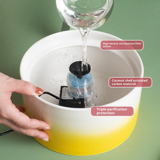 Fuente de Agua Automática para Gatos con Cerámica y Tecnología Eléctrica - Image 4
