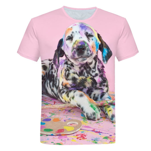 Playera Holgada con Estampado Cartoon Digital para Hombre - Image 6