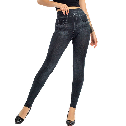 Leggins sin Costuras Estilo Denim con Efecto Levantador - Image 10