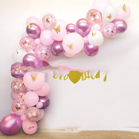 Decoraciones de Globos Mariposa para Fiesta de Bebé Niña