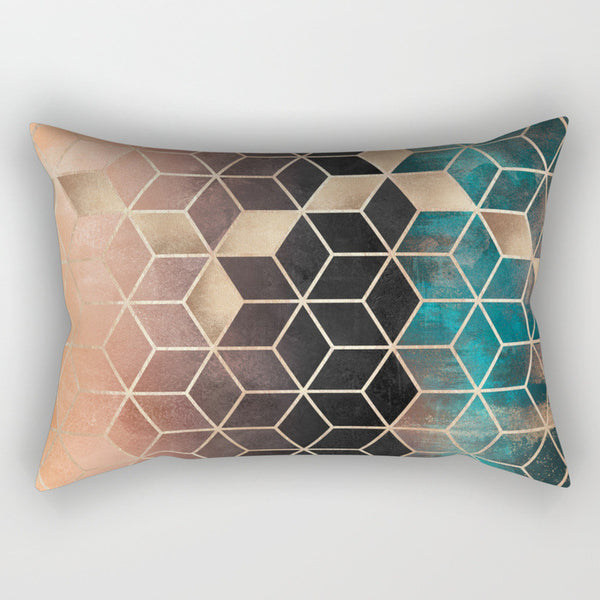 Cojín Decorativo con Diseño Geométrico