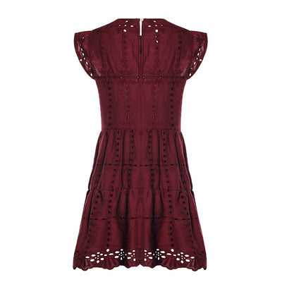 Vestido Casual de Algodón con Bordado Calado - Image 43