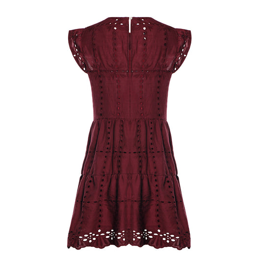 Vestido Casual de Algodón con Bordado Calado - Image 43