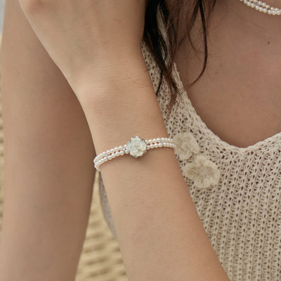 Pulsera Camelia Sombra Lunar Desmontable Doble para Primavera y Verano - Image 8