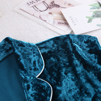 Pijama de Terciopelo Verde Diamondmax para Mujer - Image 31