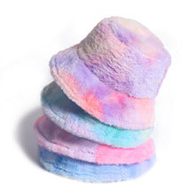 Gorro Bucket Tie-dye Acolchado para Otoño e Invierno - Image 10