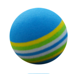 Twelve small, round rainbow-striped balls, ideal as interactive cat toys or for golf practice, on a white background. - Image 11