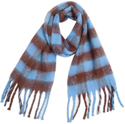 Bufanda Escocesa Gruesa con Borlas para Mujer - Chal Acolchado Premium - Image 6
