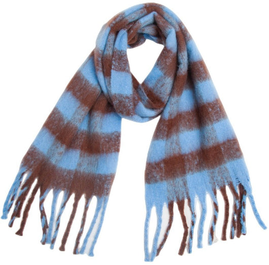 Bufanda Escocesa Gruesa con Borlas para Mujer - Chal Acolchado Premium - Image 6