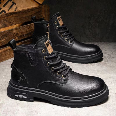 Botas de Trabajo Retro Estilo Británico para Hombre - Image 9