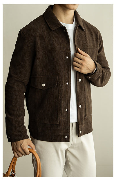 Chaqueta Texturizada Premium para Hombre - Otoño e Invierno - Image 11
