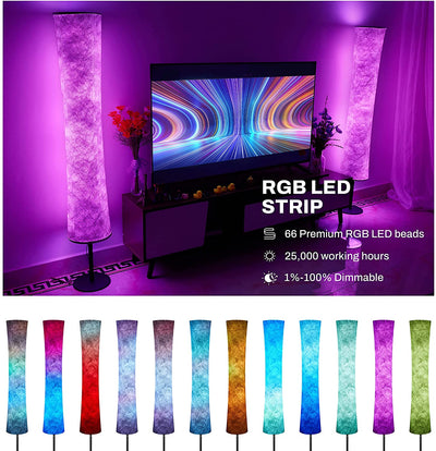 Lámpara de Piso Circular RGB con Control por App - Image 10