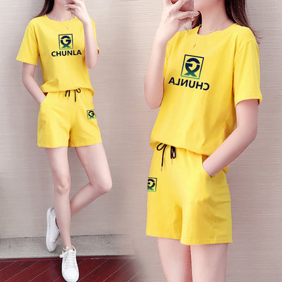 Conjunto Deportivo de Algodón Puro - Shorts y Playera Casual - Image 5