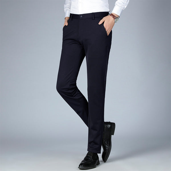 Pantalones de Negocio Elásticos Rectos para Hombre