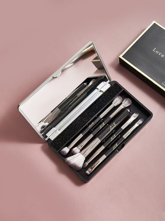 Set de Brochas de Maquillaje Profesional con Espejo Integrado - Image 20