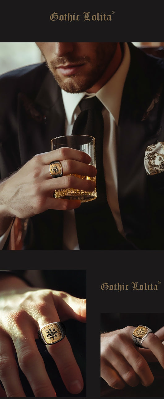 Anillo de Plata Viking con Diseño de Dragón y Espada - Estilo Nórdico para Hombre - Image 11