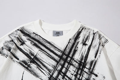 Camiseta Estampado Artístico Dirty para Hombre - Image 16