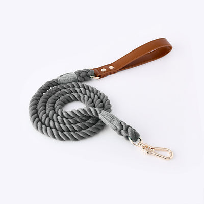 Juego de Collar y Correa para Perros Medianos y Grandes en Cuero y Algodón Tejido - Image 48