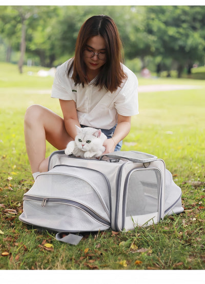 Mochila Transportadora para Mascotas Respirable de Gran Capacidad - Image 23