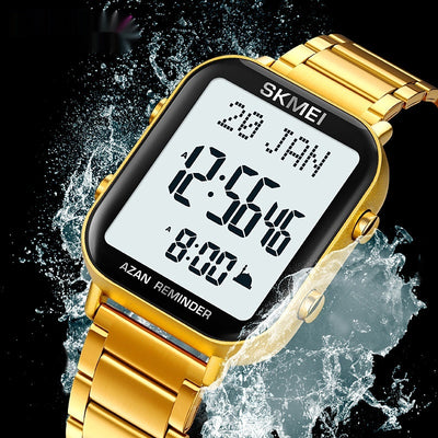 Reloj Cuadrado de Acero Multifuncional para Hombre