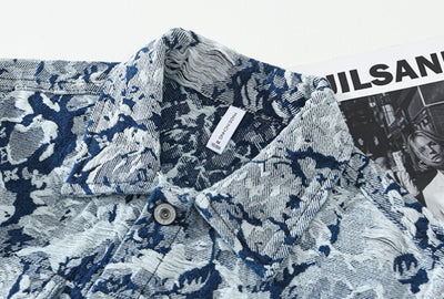 Chaqueta Denim Jacquard para Hombre - Diseño Moderno y Versátil - Image 14