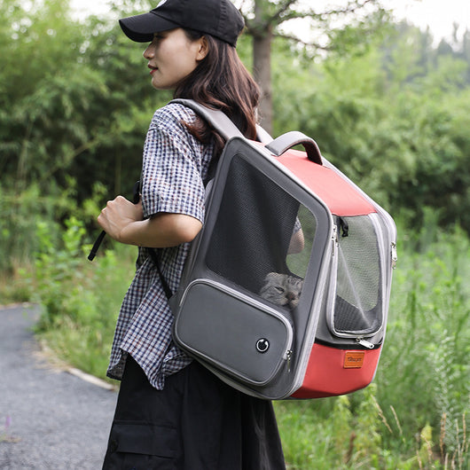 Mochila Transportadora Expandible para Mascotas - Gran Capacidad