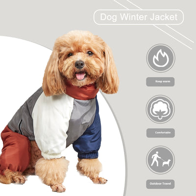 Abrigo Acolchado para Perros Medianos y Grandes - Diseño a Juego de Colores para Invierno - Image 19