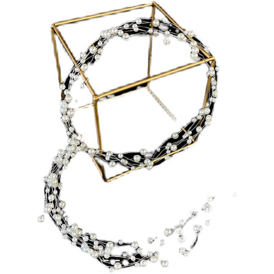 Diadema de Perlas Hecha a Mano para Novia Estilo Hada Mágica - Image 8