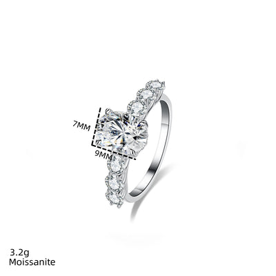 Anillo de Moissanita con Diseño Extraterrestre en Plata de Ley S925 para Mujer - Image 4