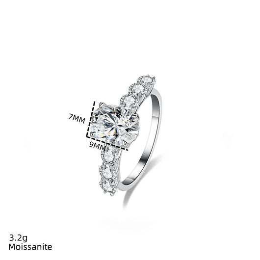 Anillo de Moissanita con Diseño Extraterrestre en Plata de Ley S925 para Mujer - Image 4