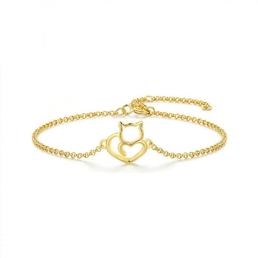 Pulsera de Plata con Gato Adorable - Image 6