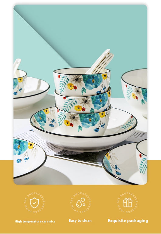 Juego de Vajilla Bone China con Diseño Floral - Image 6